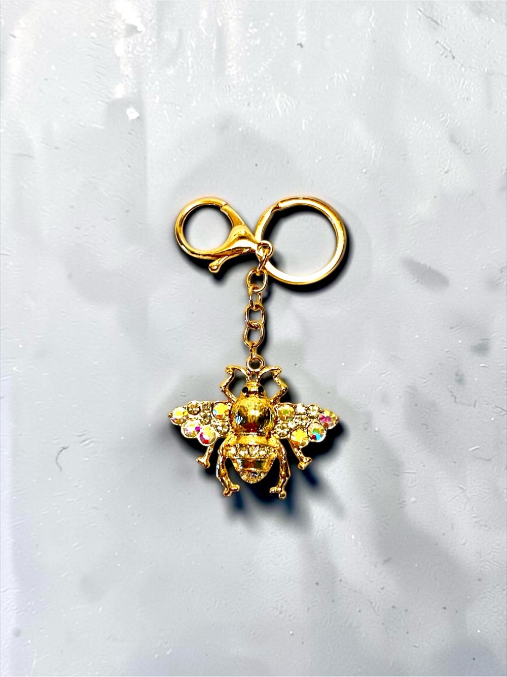 Nicole Gold Bee Rhinestone Keyring - Picture 2 of 2